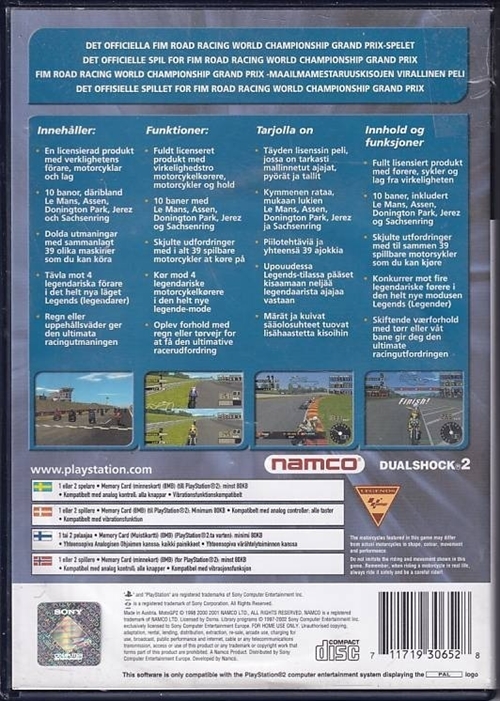 MotoGP 2 - PS2 (B Grade) (Used) (Eng)